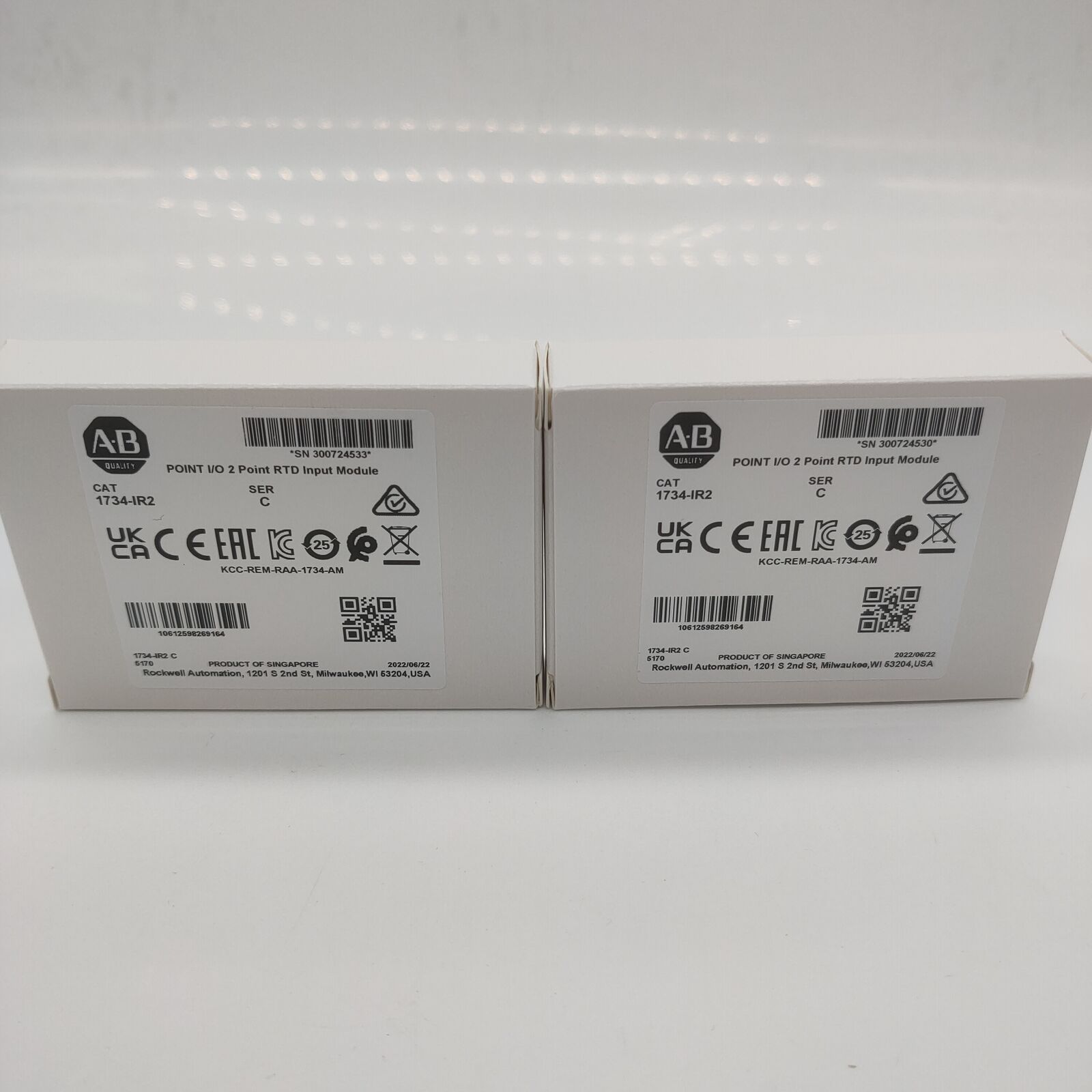 New Factory Sealed AB 1734IR2 SER C POINT 2 Point RTD Input Module - FACTORY SEALED