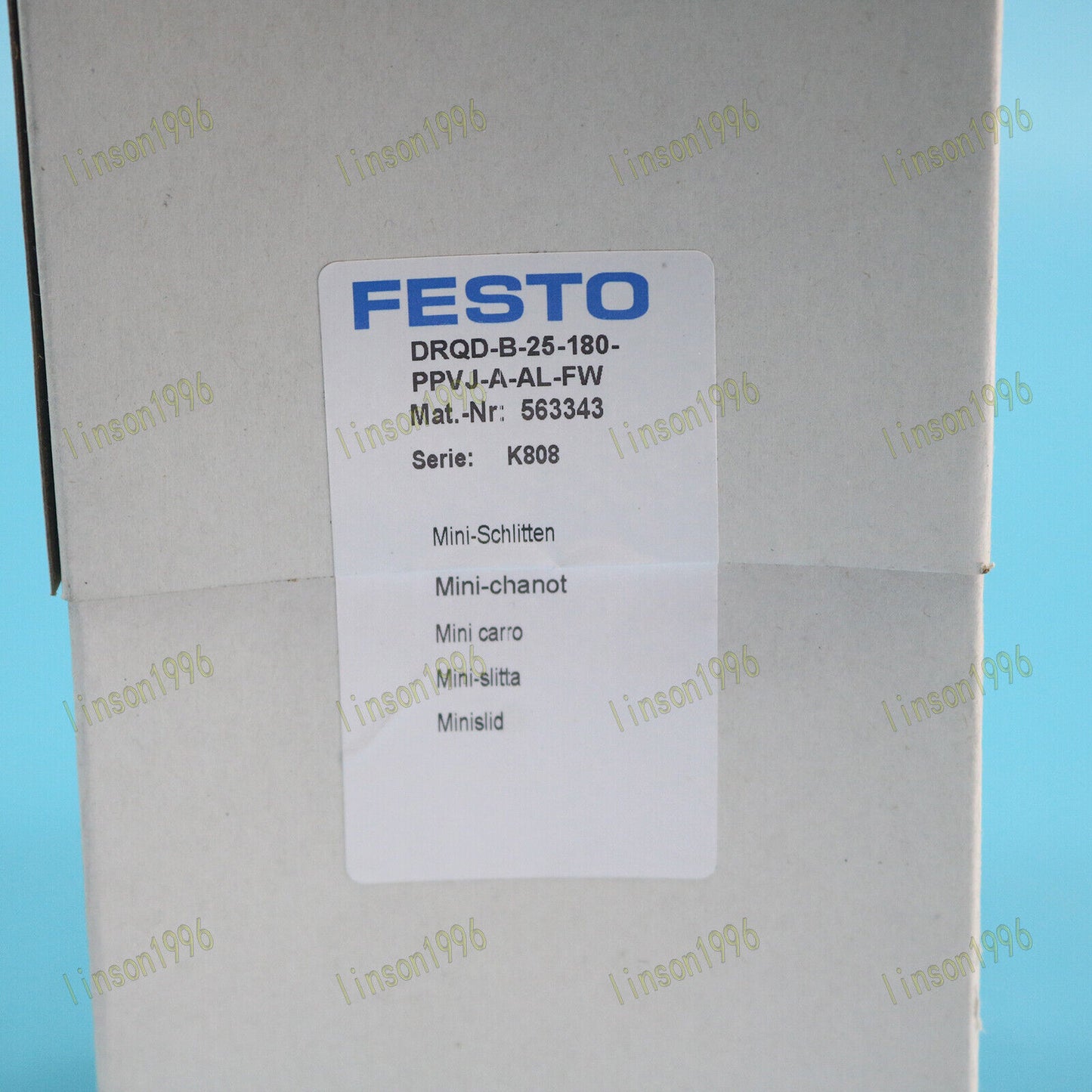 FESTO Rotary Cylinder DRQD-B-25-180-PPVJ-A-AL-FW 563343 One Year - FESTO