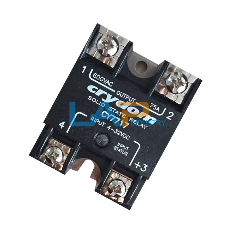 Crydom CY7717 Solid State Relay 4-32VDC 75A for Industrial Use - CRYDOM
