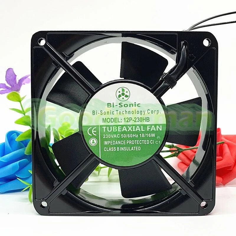 1PC 12P-230HB Bi-Sonic Cooling Fan 12025 230V 50/60Hz Chassis