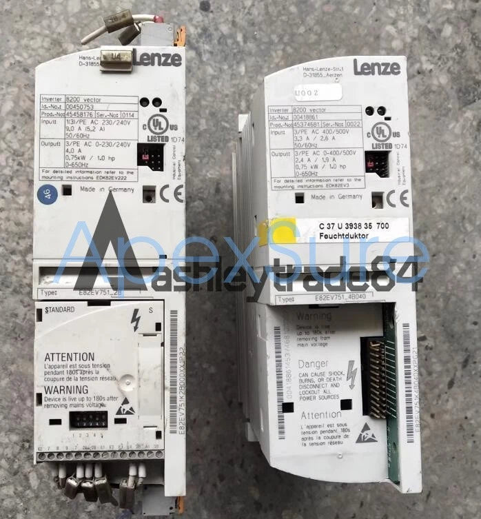 1PC LENZE E82EV751K4B040 SERVO INVERTER E82EV751_4B040