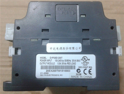 new DVP20EX200T Delta EX2 Series Analog PLC DI8/AI4 DO6 Transistor/AO2 - DELTA