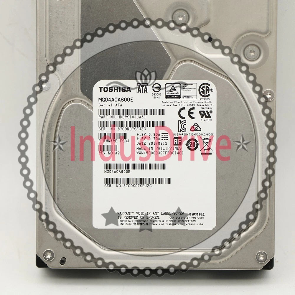 TOSHIBA MG04ACA600E 6TB SATA3 3.5 7.2K HDD 1PCS