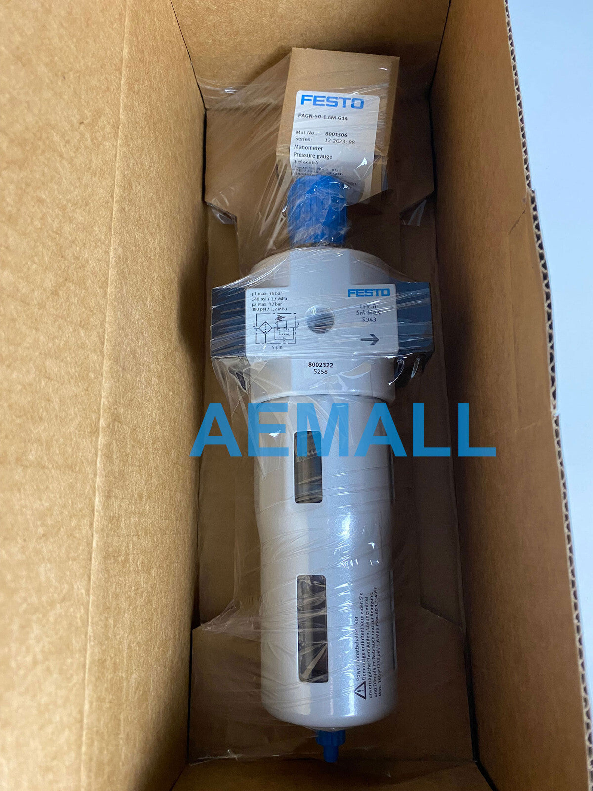 1pcs Festo LFR-3/4-D-5M-MAXI-MPA 8002322 Filter Regulator ping
