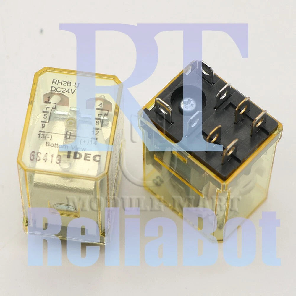 RH2B-U DC24V RH2B-UDC24 Intermediate Relay 8Pins 8A 24VDC 10PCS