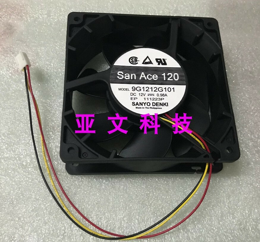 1pcs SANYO SANACE120 9G1212G101 12V 0.98A 120 * 120 * 38M cooling fan