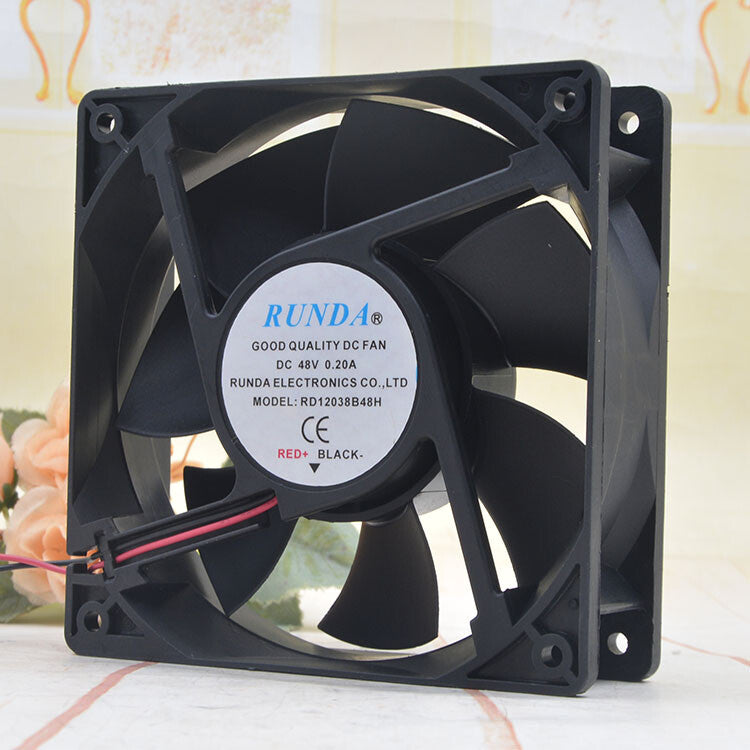 1pcs  RUNDA RD12038B48H 48V 0.20A 12038 12 cm server large air volume fan