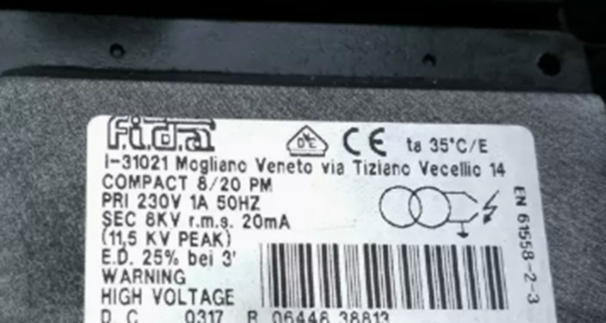 FIDA COMPACT PM Ignition Transformer - FIDA