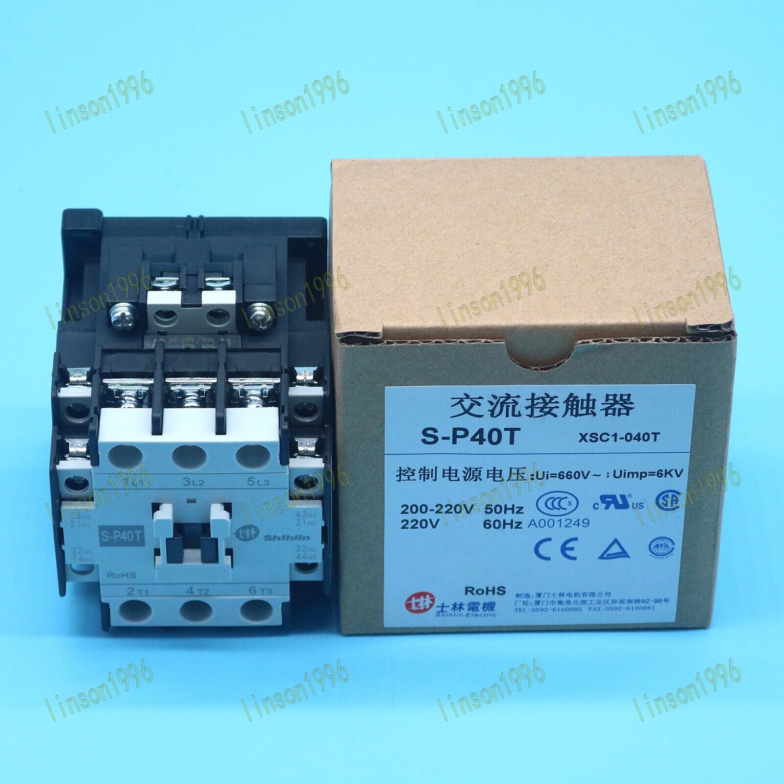 new 1pc  For Shihlin AC magnetic contactor S-P40T 220V spot stocks Shihlin