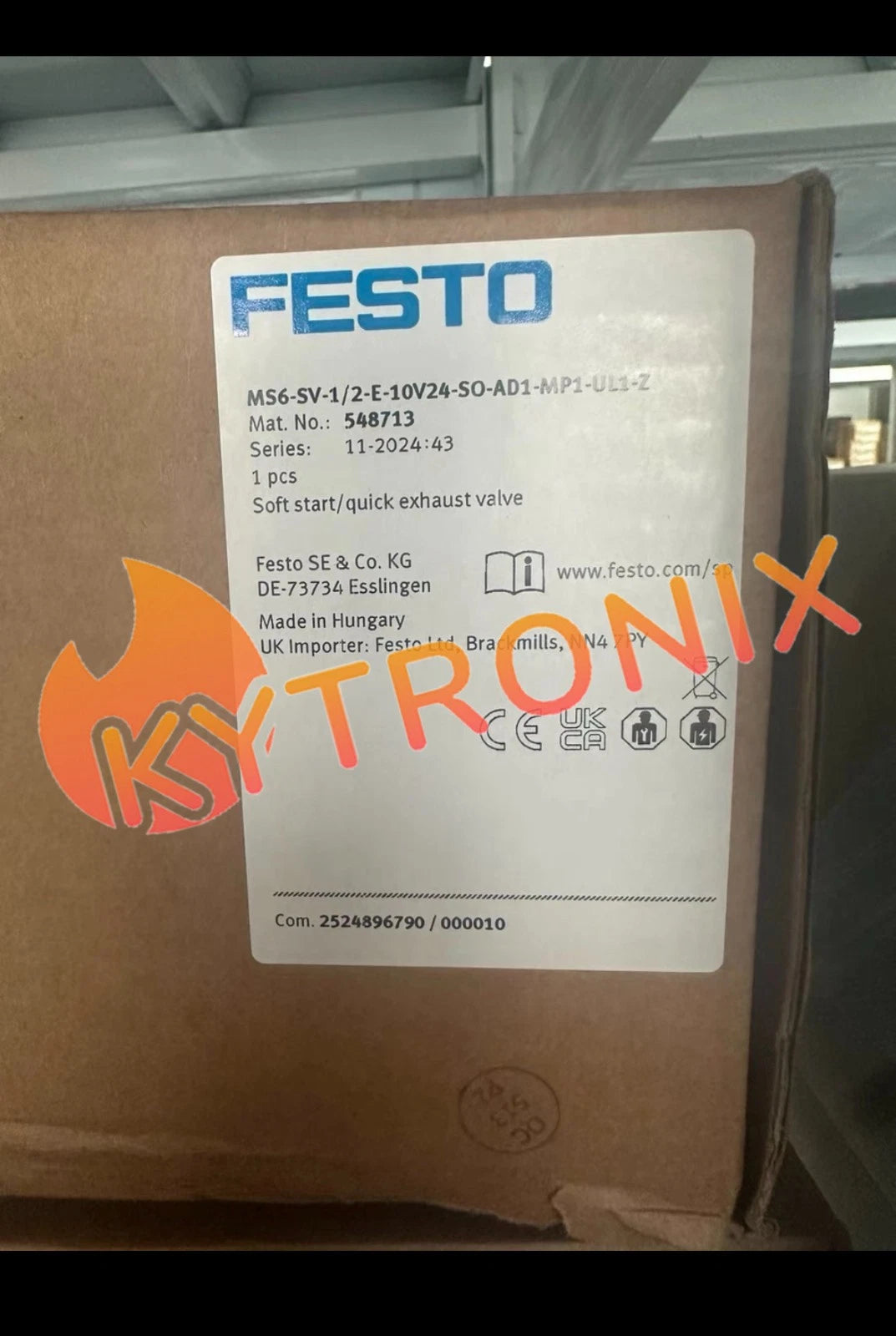 ONE FESTO filter MS6-SV-1/2-E-10V24-SO-AD1 548713