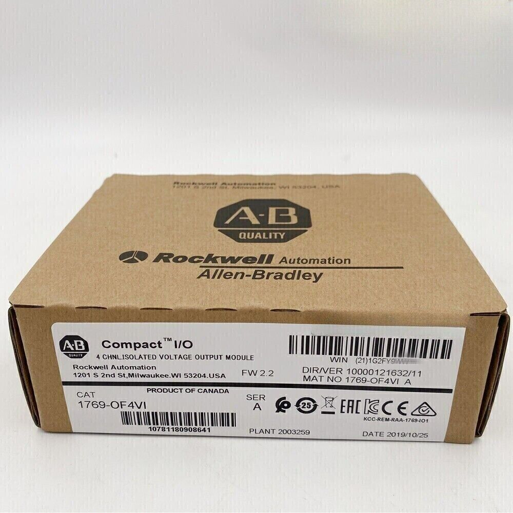 New Factory Sealed AB 1769-OF4VI SER CompactLogix 4 Pt Voltage Module - COMPACTLOGIX