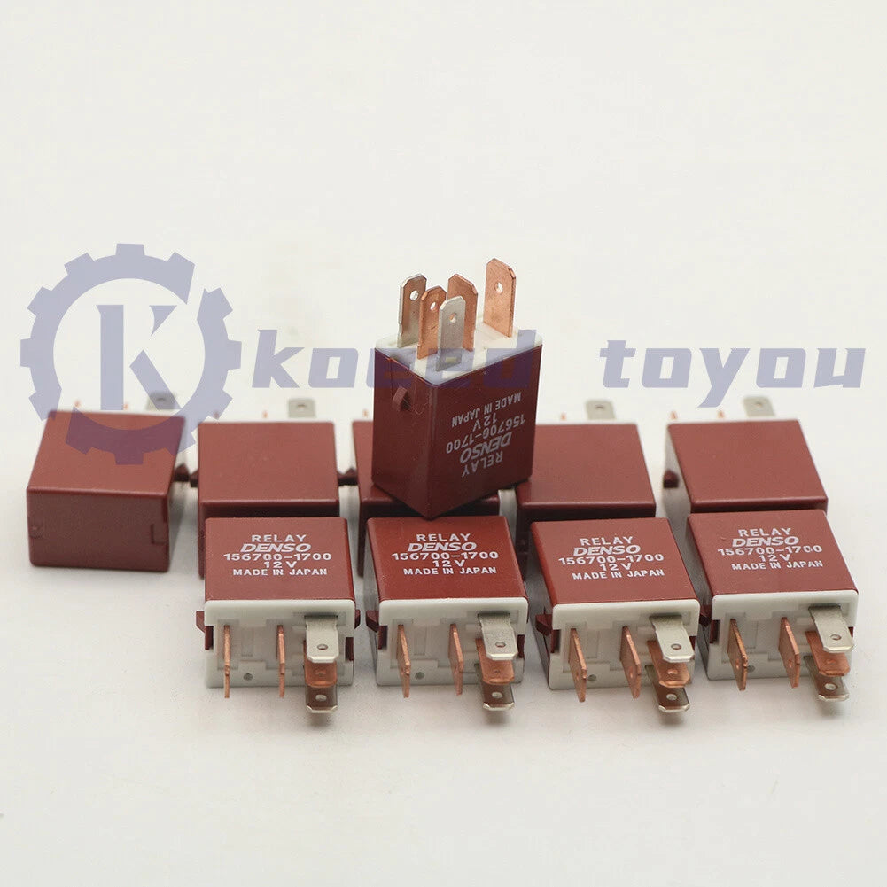 10PCS DENSO 156700-1700 Automotive Relay 12VDC 5Pin US