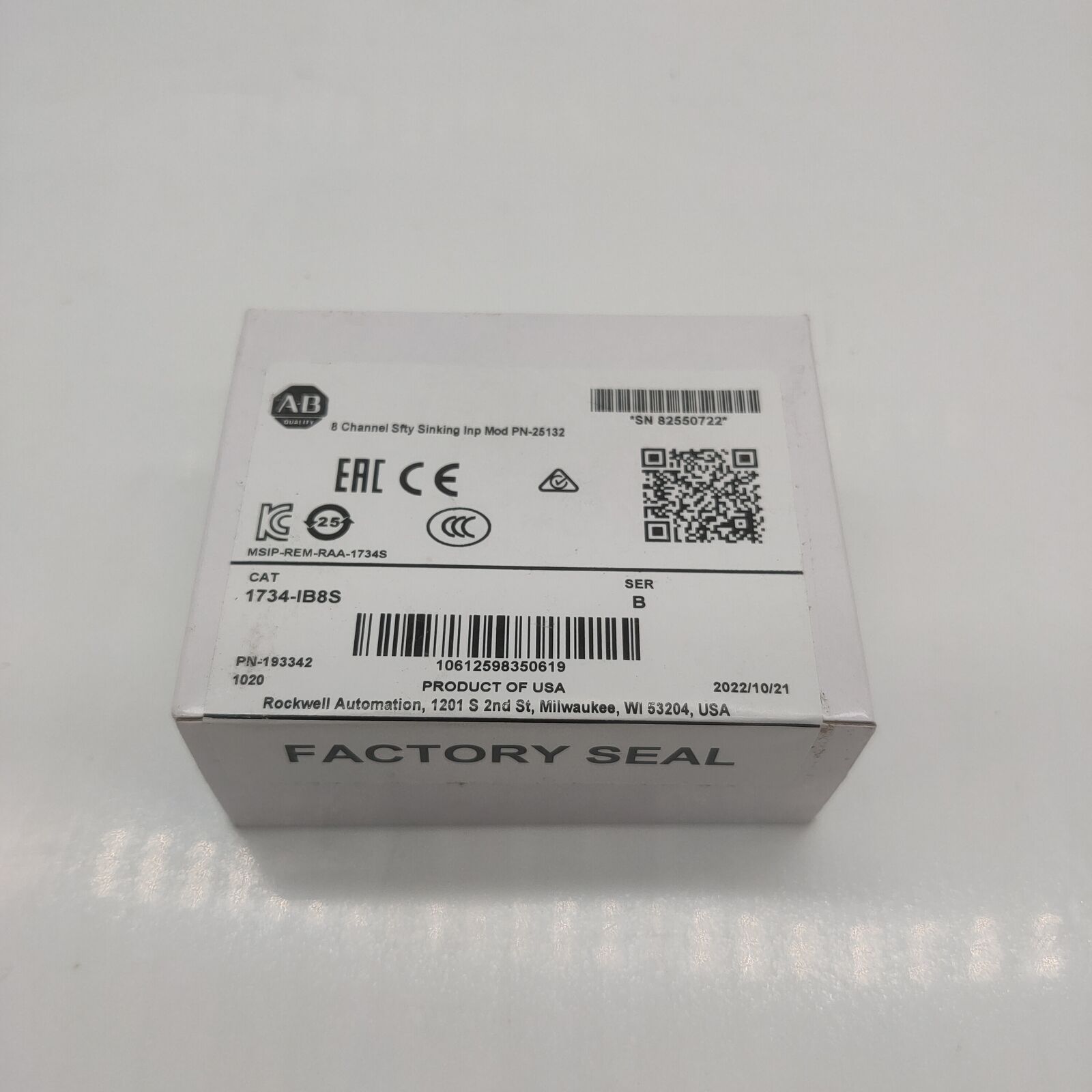 2023 New AB 1734-IB8S Digital Safety Input Module - AB