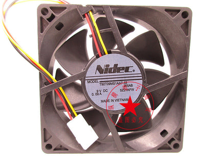 NIDEC T92T09MS1AA7-53 J65AB 9V 0.09A 9225 cooling fan