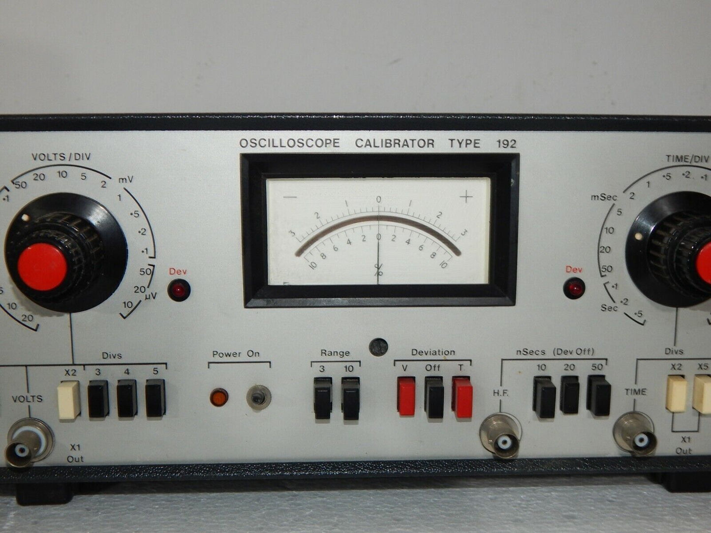 Used Bradley Electronics Oscilloscope Calibrator Type 192 - BRADLEY