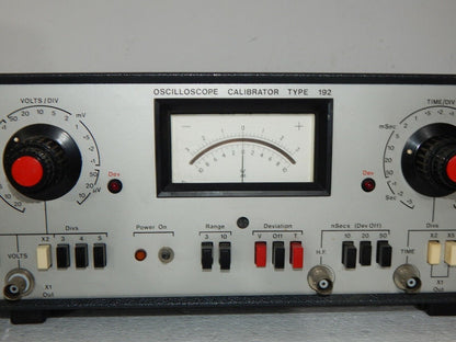 Used Bradley Electronics Oscilloscope Calibrator Type 192 - BRADLEY