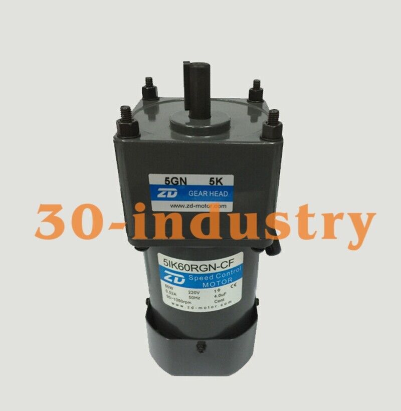 ZD 220V 60W AC Single-phase Speed Motor Model 5IK60RGN-CF-5GN5K - ZD