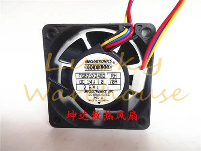 1pcs NONOISE F6025X24B2 RH 6025 DC24V 0.170A LG IS5 inverter fan