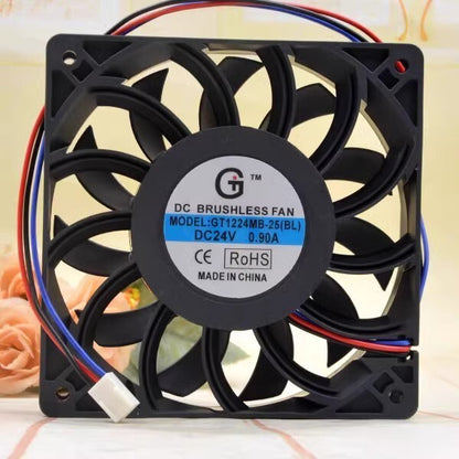 GT GT1224MB-25BL 12025 DC24V 0.90A 12CM 2-wire Inverter Cooling Fan