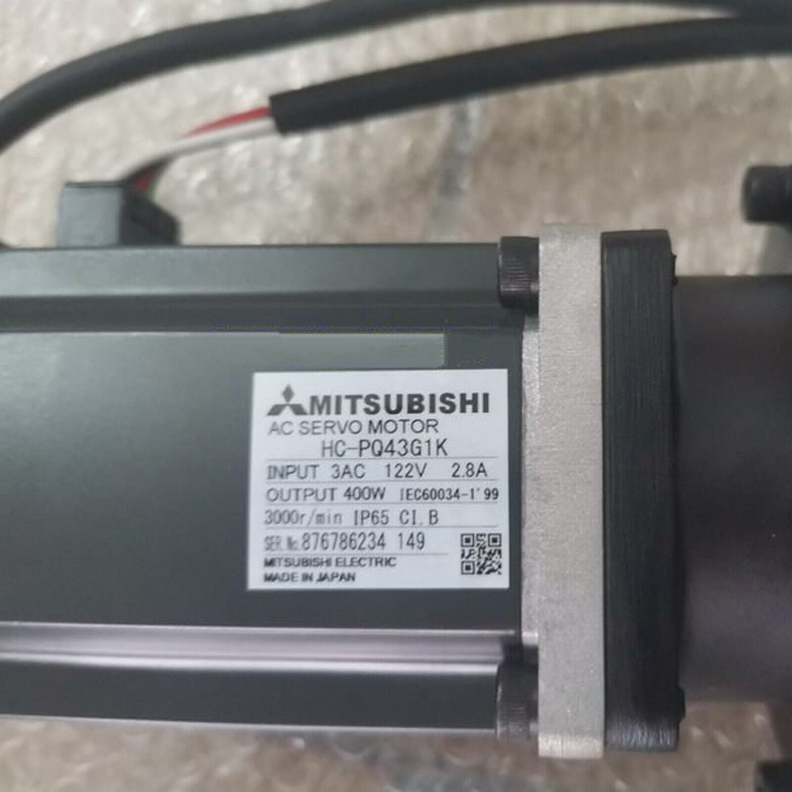 Mitsubishi Servo Motor HC-PQ43G1K 1-Year Warranty - MITSUBISHI