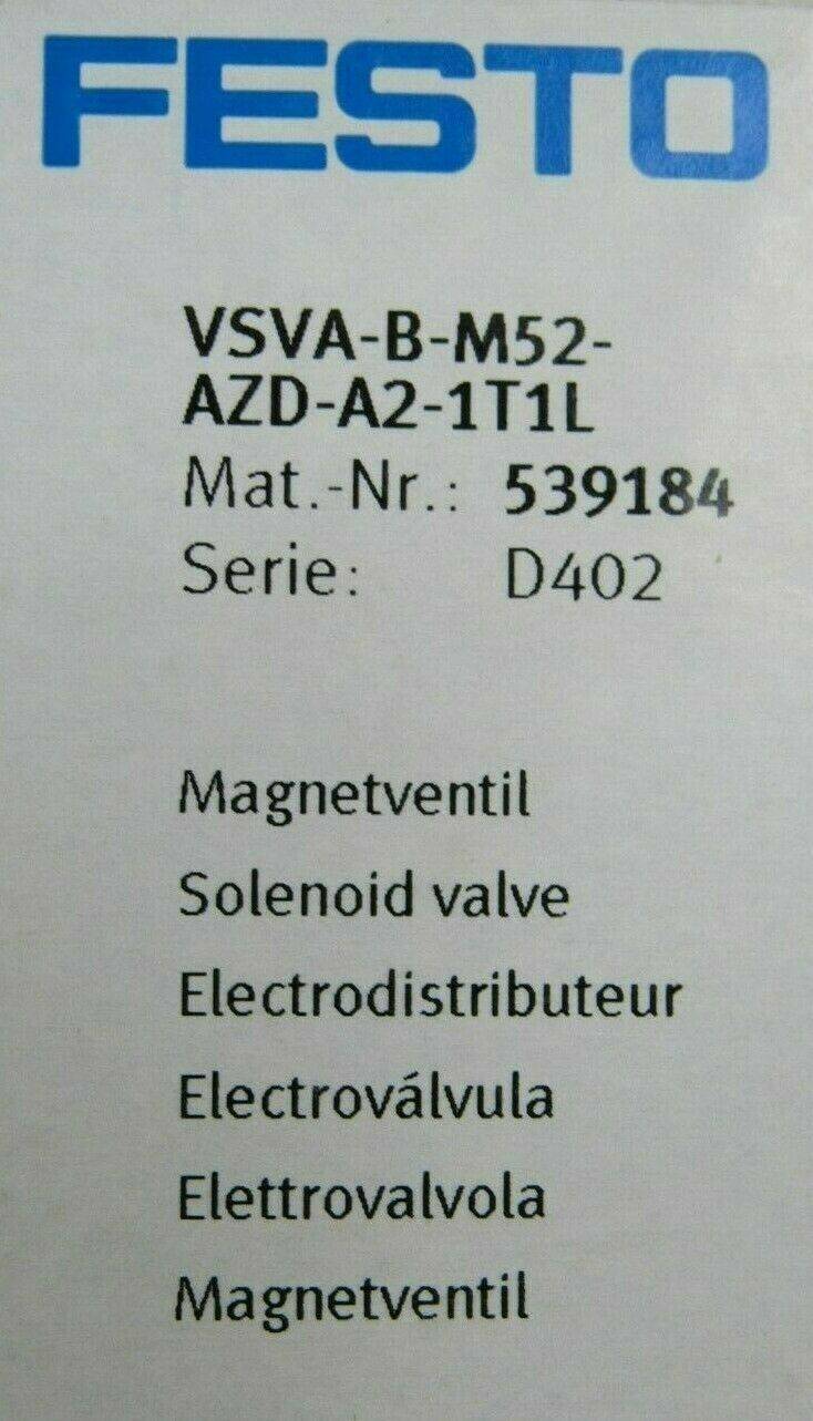 FESTO VSVA-B-M52-AZD-A2-1T1L 539184 - FESTO