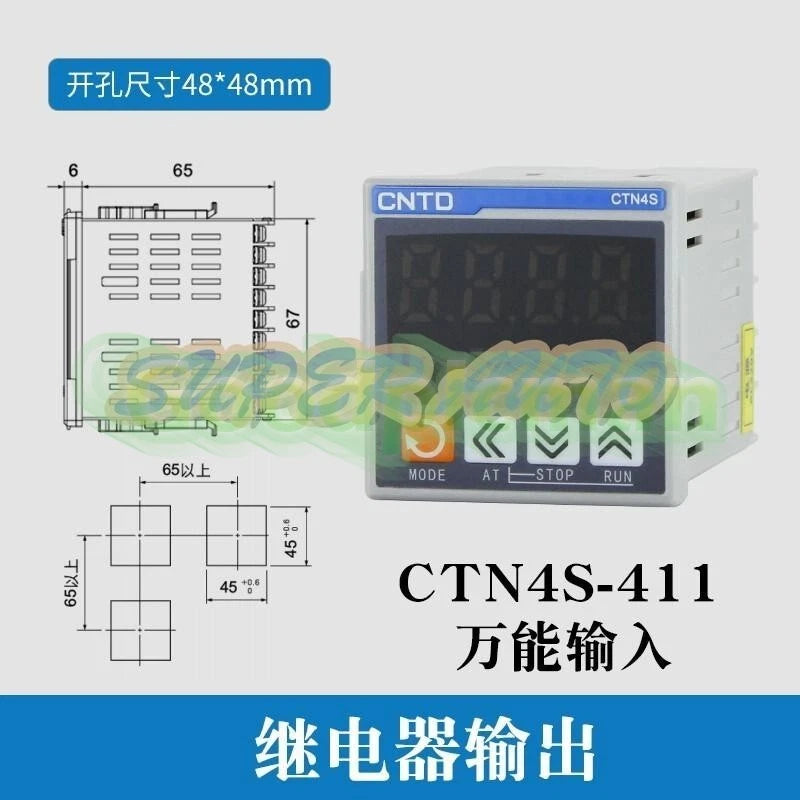 1Pcs Display Intelligent Temperature Controller CTN4S-461 K type