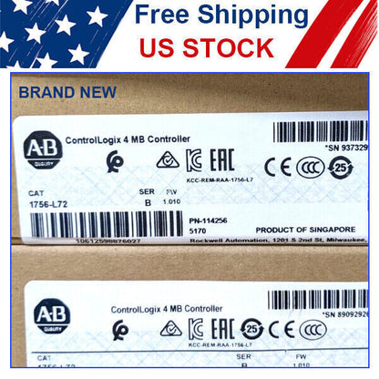 ControlLogix 1756L72 AB Factory Sealed PLC Processor with 4MB Memory - CONTROLLOGIX