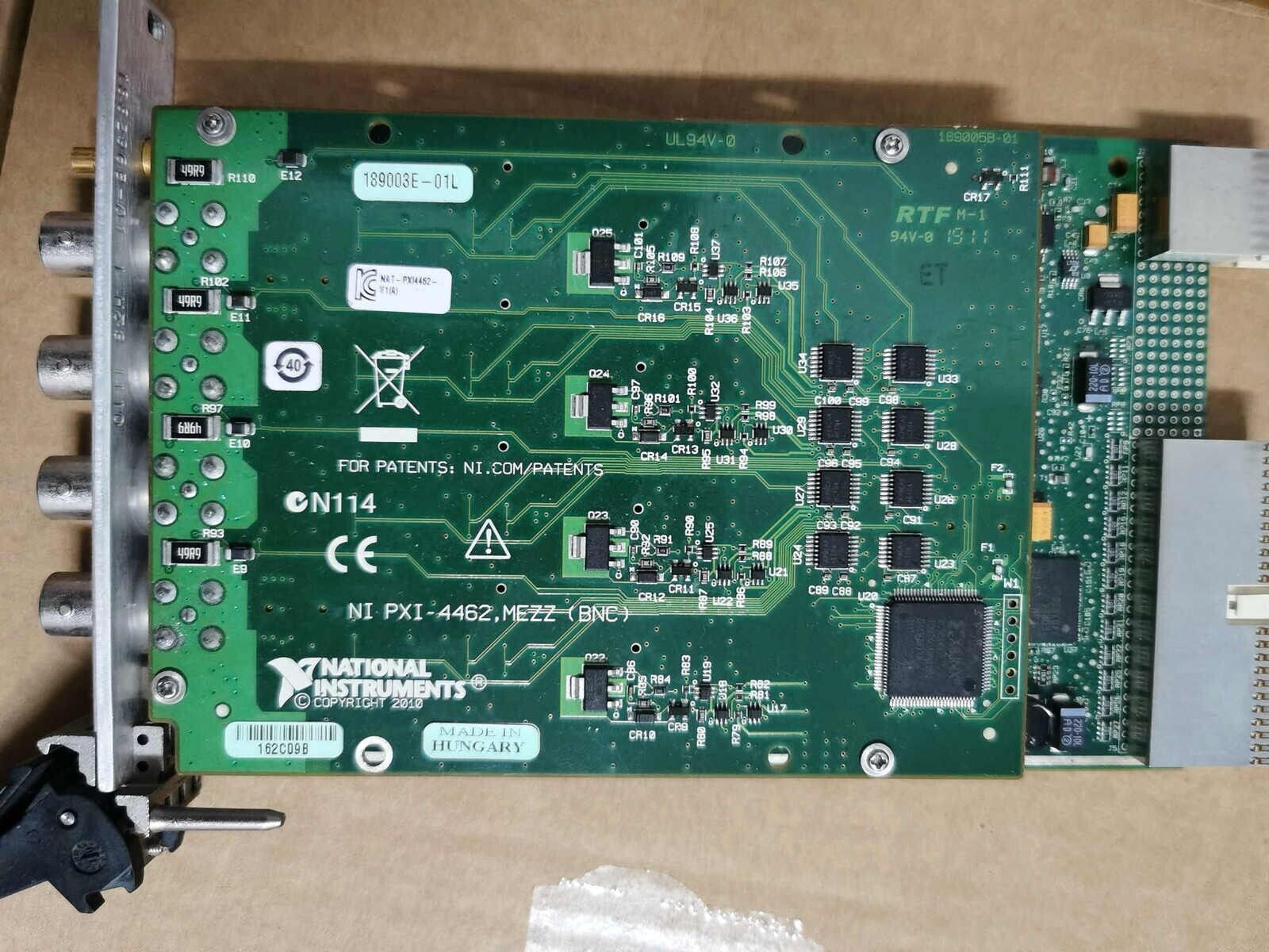 National Instruments PXI-4462 24-Bit Sound and Vibration Module - NATIONAL INSTRUMENTS