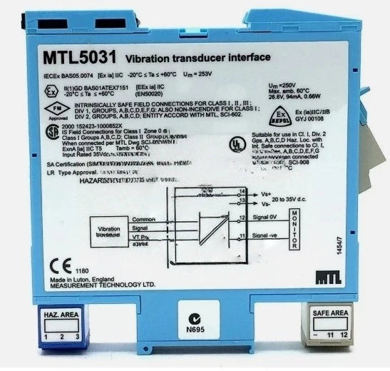 1PC MTL/Eaton MTL5031 MTL 5031 Safety Barrier Fast delivery