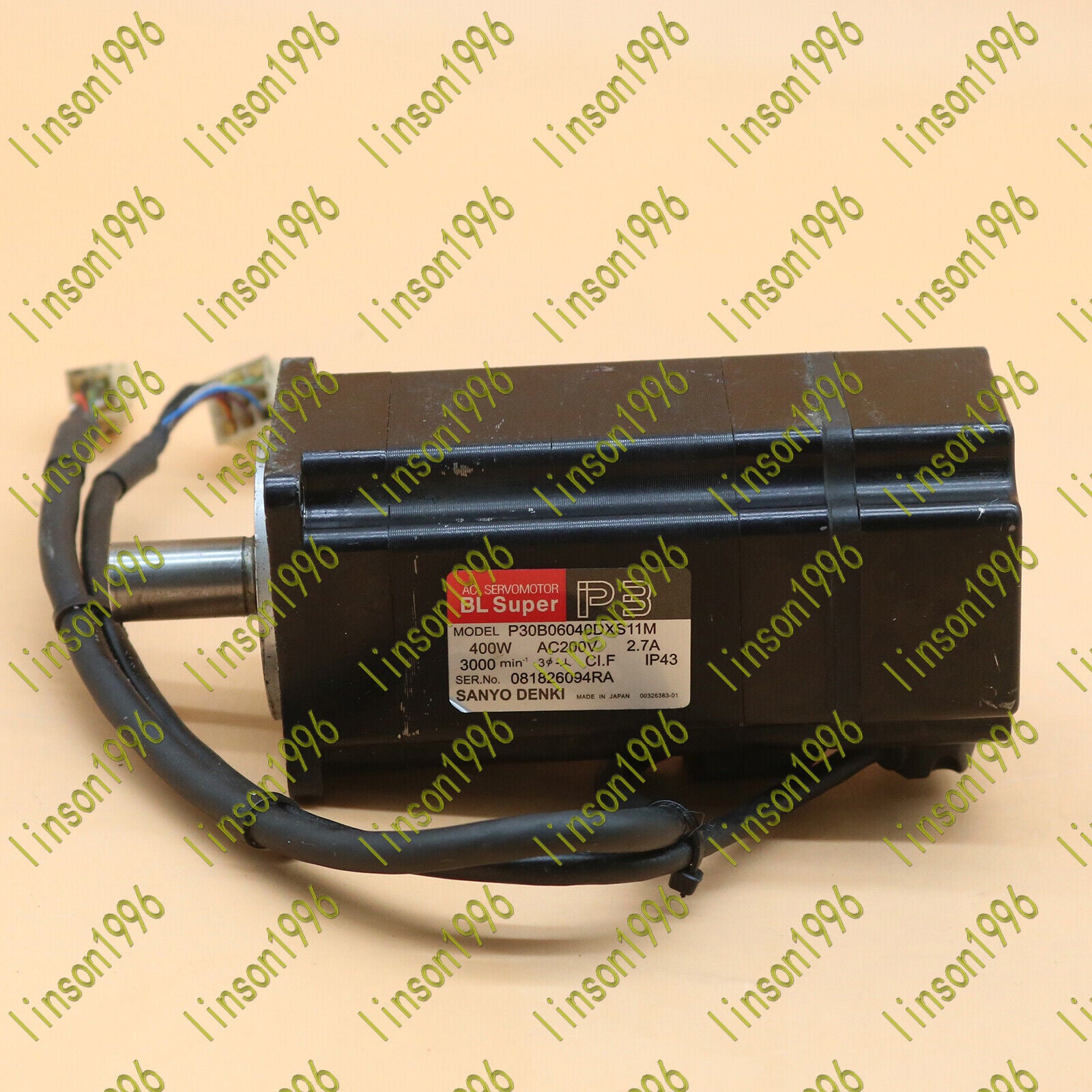 Used 1PC SANYO P30B06040DXS11M Servo Motor - SANYO