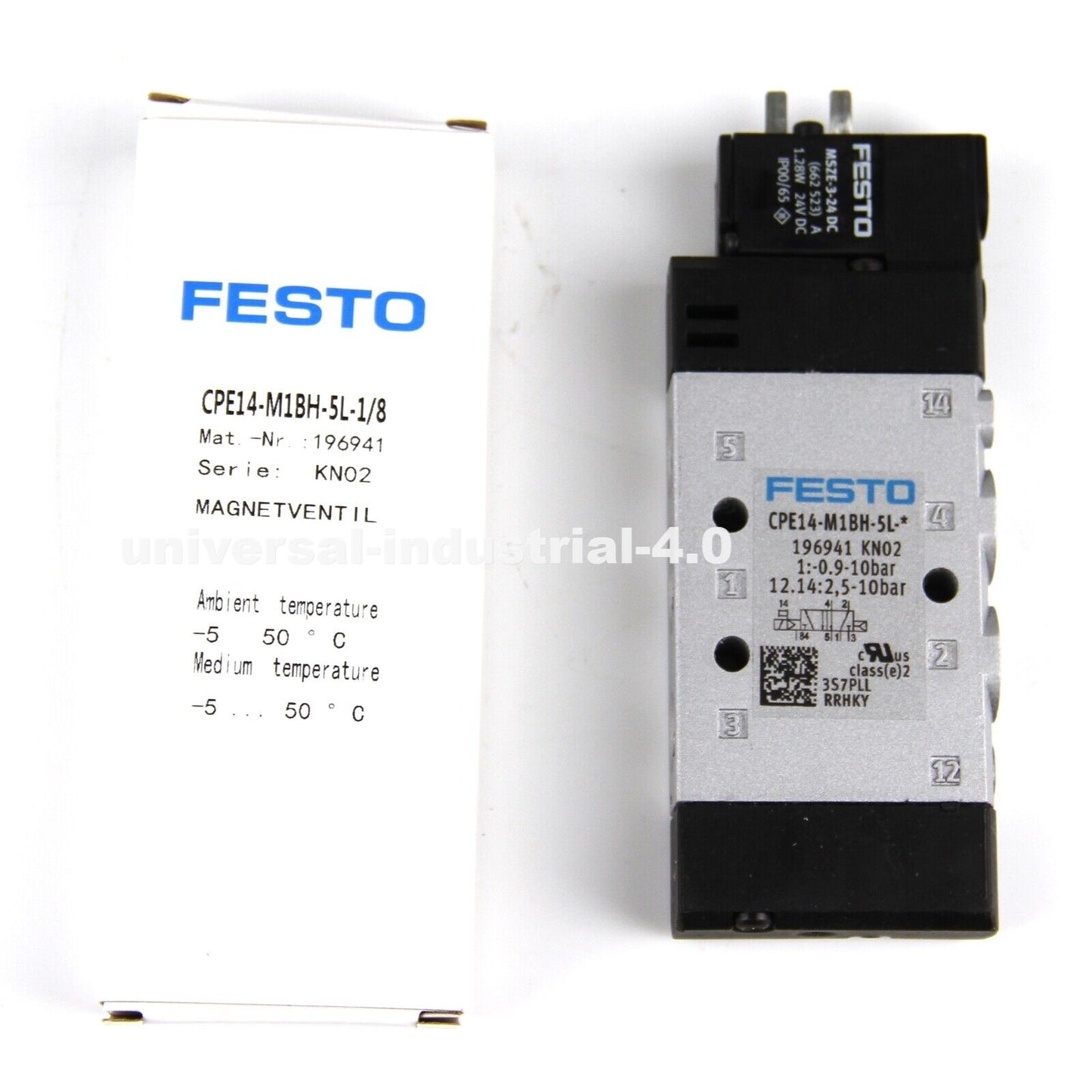 NEW FESTO CPE14-M1BH-5L-1/8 Solenoid Valve - FESTO