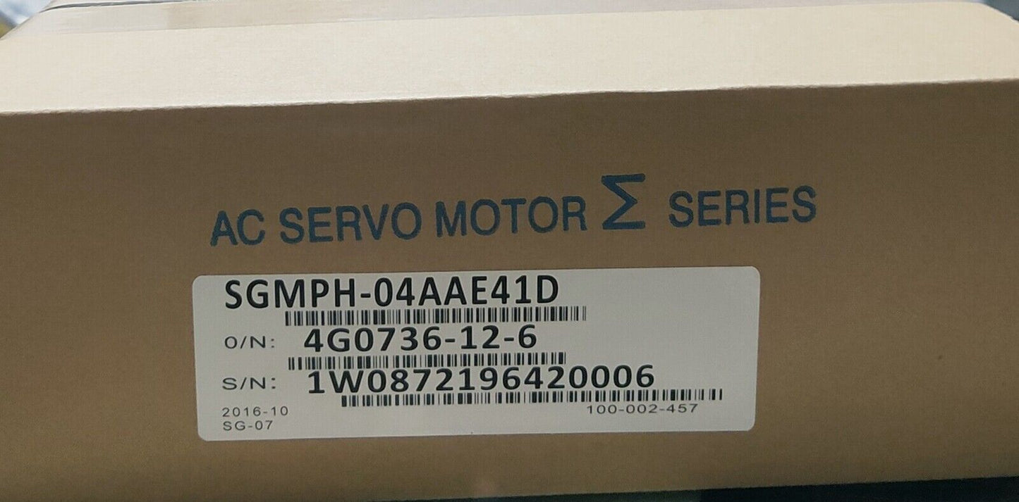 New Yaskawa SGMPH-04AAE41D Servo Motor - YASKAWA