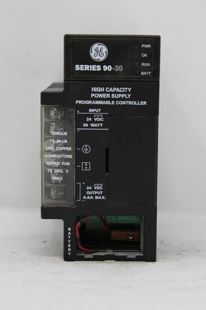 used GE Fanuc IC693PWR331E Power Supply Module *Missing Battery Cover - GE