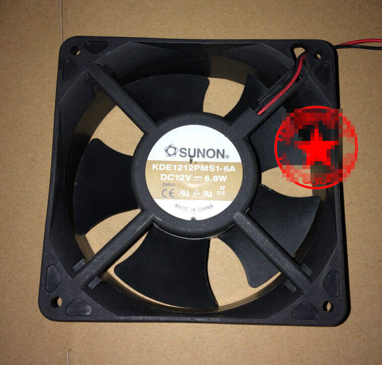 1pcs SUNON KDE1212PMS1-6A 12038 12CM 12V 6.8W 2-wire cooling fan