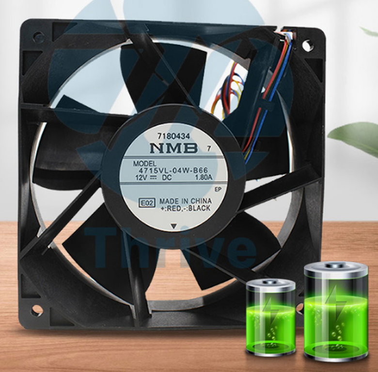 new NMB 4715VL-04W-B66 12038 12V 1.80A 12Cm Gale Volume Cooling Fan 4 Wires - NMB
