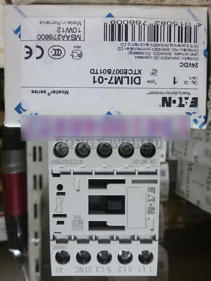 new Eaton Contactor DILM7-01(24VDC) - EATON