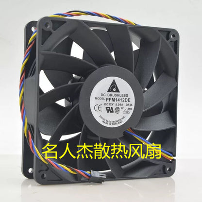 Delta PFM1412DE 14038 14CM 12V 5.04A 4-wire violent gale volume cooling fan