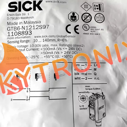 1 PCS SICK GTB6-N1212S97 photoelectric switch sensor 1108893