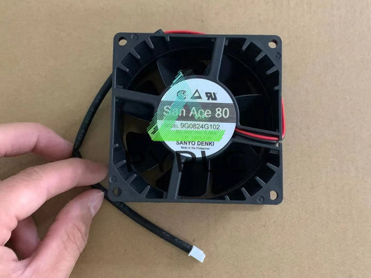 Sanyo 8038 8CM 9G0824G102 DC24V 0.56A 2-wire high-end inverter fan～