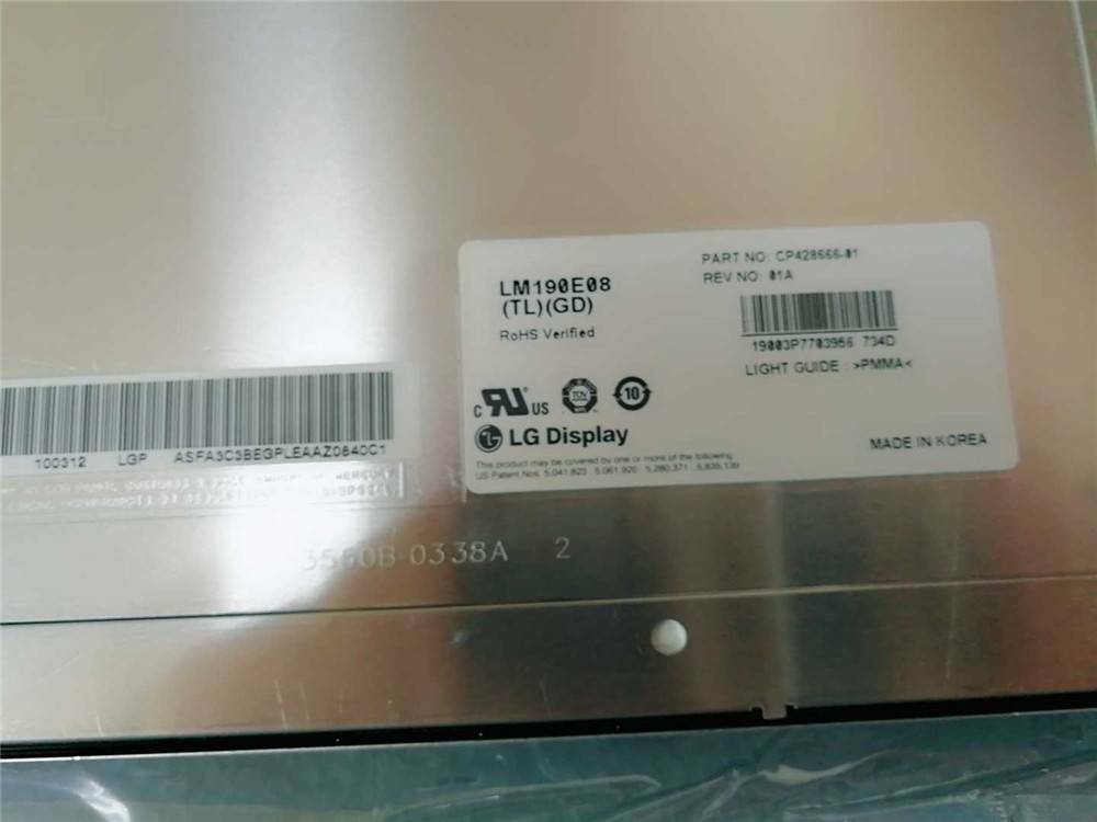 used LM190E08-TLGD 1920x1080 LCD Screen Panel - BRAND UNKNOWN