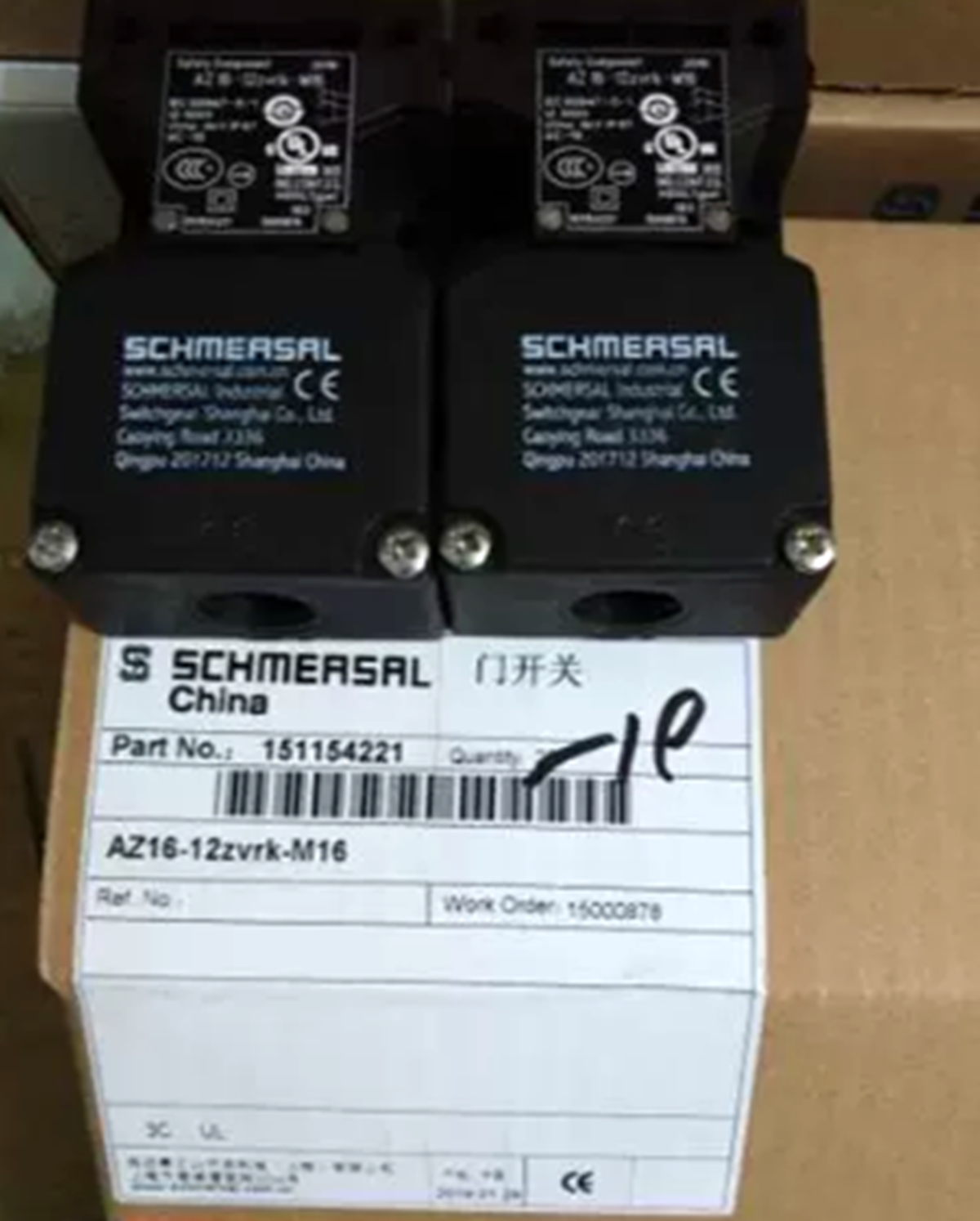 SHIMAISAIAN AZ 12ZVRK-M16 SAFETY DOOR SWITCH PLC 6KV 500V - SHIMAISAIAN