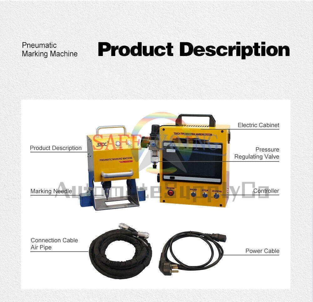 Z-Marking-12050 Portable Pneumatic Dot Peen Marking Machine 120*50mm