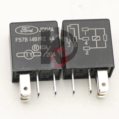 2 PCS F57B 14B 192 AA 5 Pin 20A/10A 12VDC JQ114A Ford automotive relay