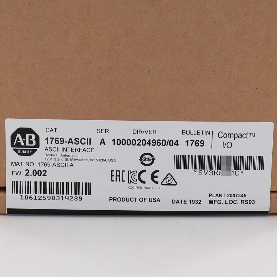 CompactLogix AB 1769-ASCII SER A - COMPACTLOGIX
