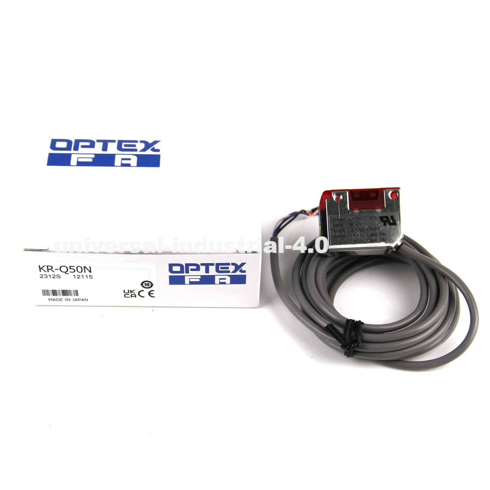 Optex Photoelectric Switch KR-Q50N DC 10-30V - OPTEX