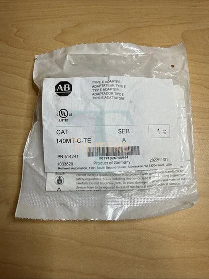 ! Allen Bradley AB 140MT-C-TE Type E Adapter PN-514241