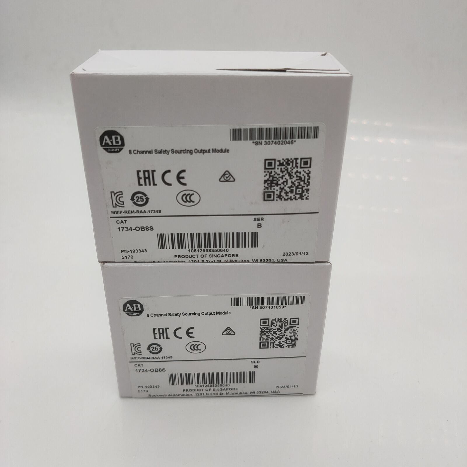 New Factory Sealed SER B Point Safety Output Module 1734OB8S - FACTORY SEALED