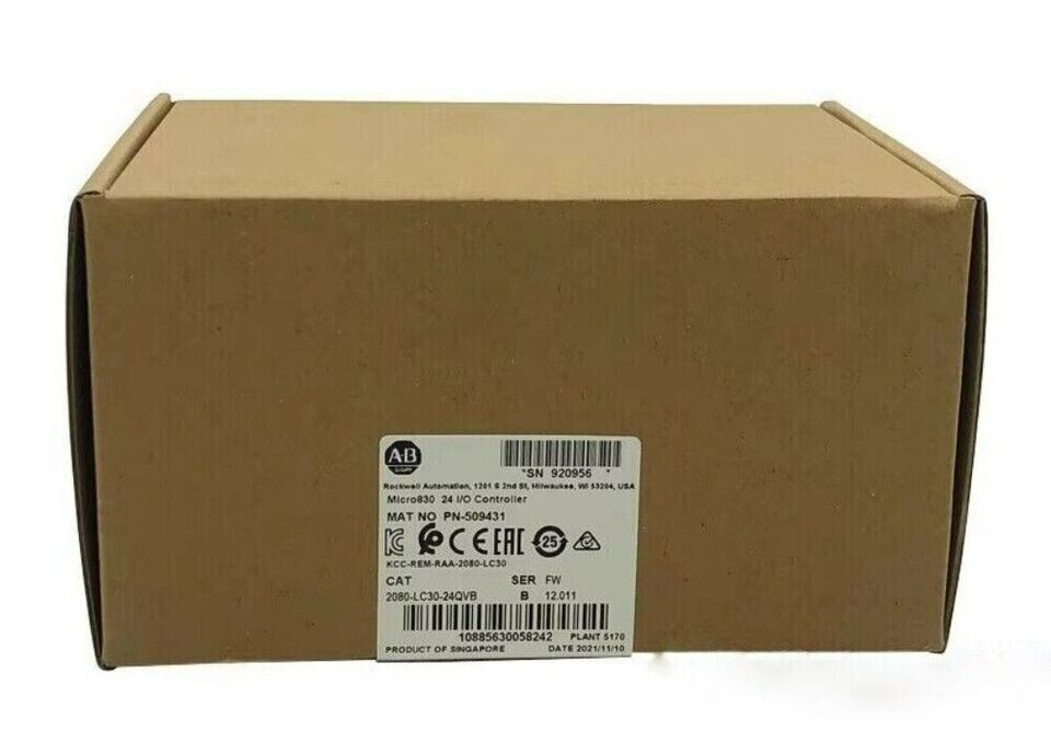 AB Micro830 2080-LC30-24QVB Controller New Factory Sealed AB 2080-LC30-24QVB Micro830 24 Controller - AB MICRO830