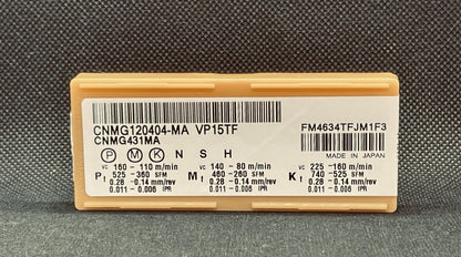 MITSUBISHI DIAEDGE CNMG431MA / CNMG120404MA VP15TF Carbide Inserts 10 PCS