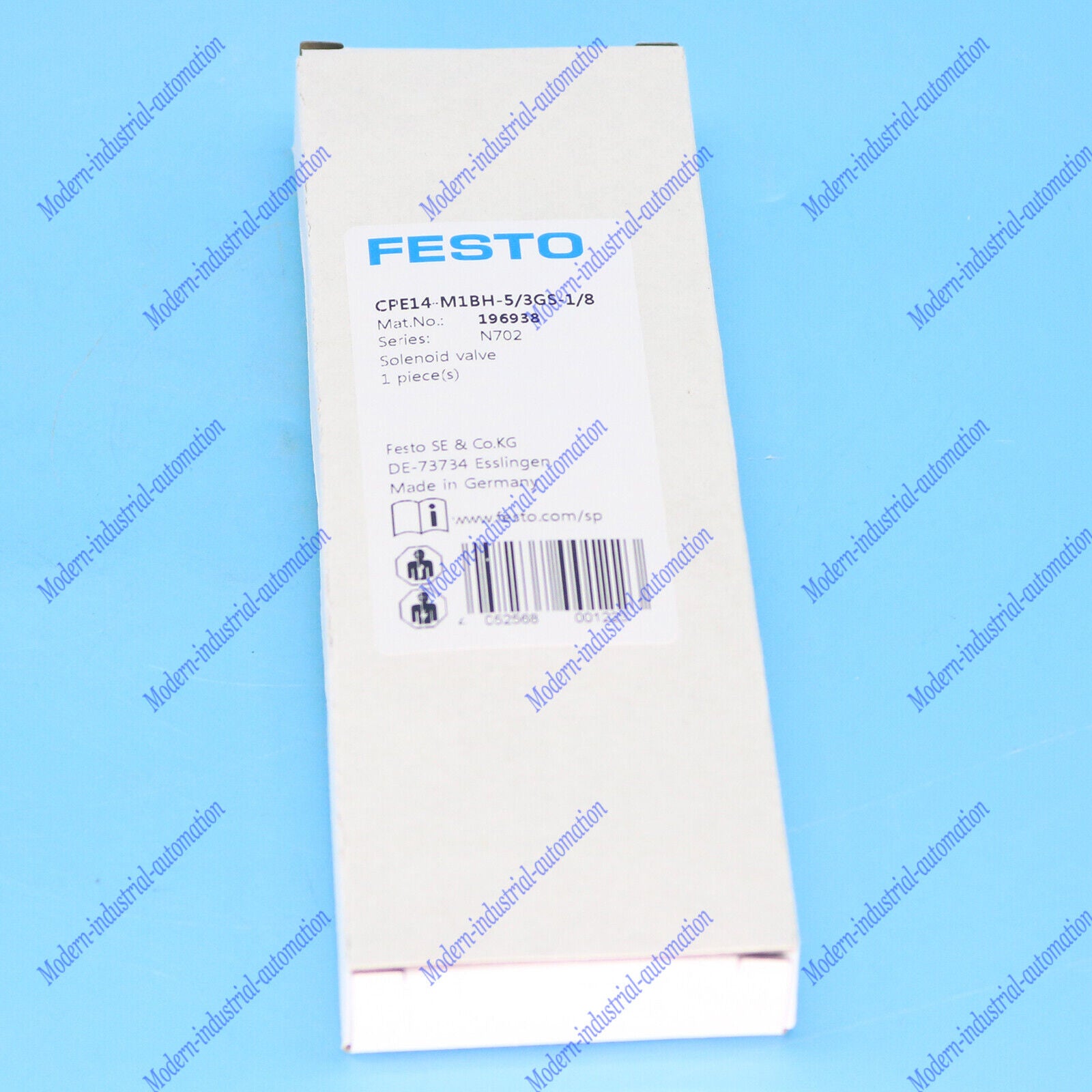 Festo CPE14-M1BH-5/3GS-1/8 196938 Solenoid Valve Fast Ship - FESTO